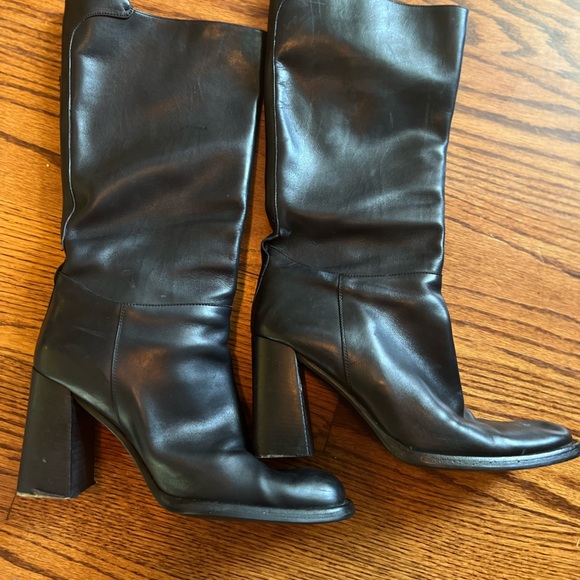 Black Leather Prada Boots - Picture 1 of 2